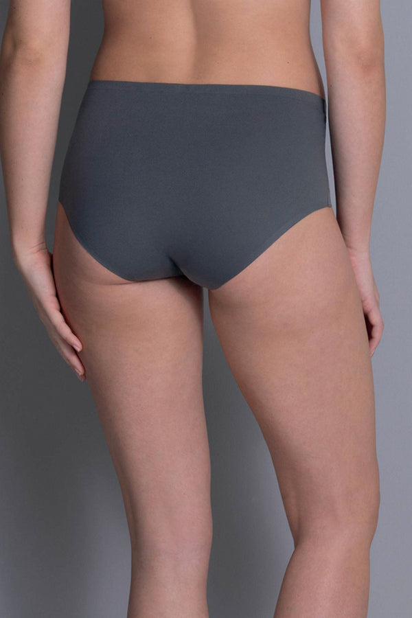 Бесшовные трусики 1343 Essentials High-waist+ antracite