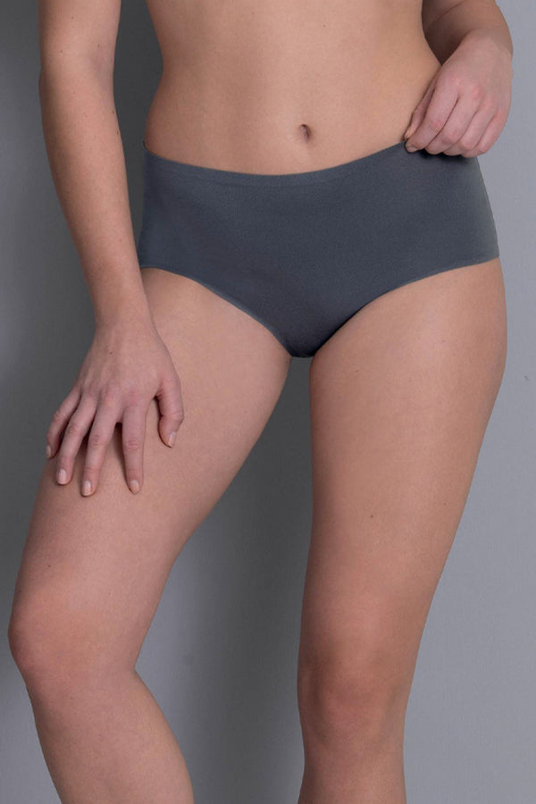 Бесшовные трусики 1343 Essentials High-waist+ antracite