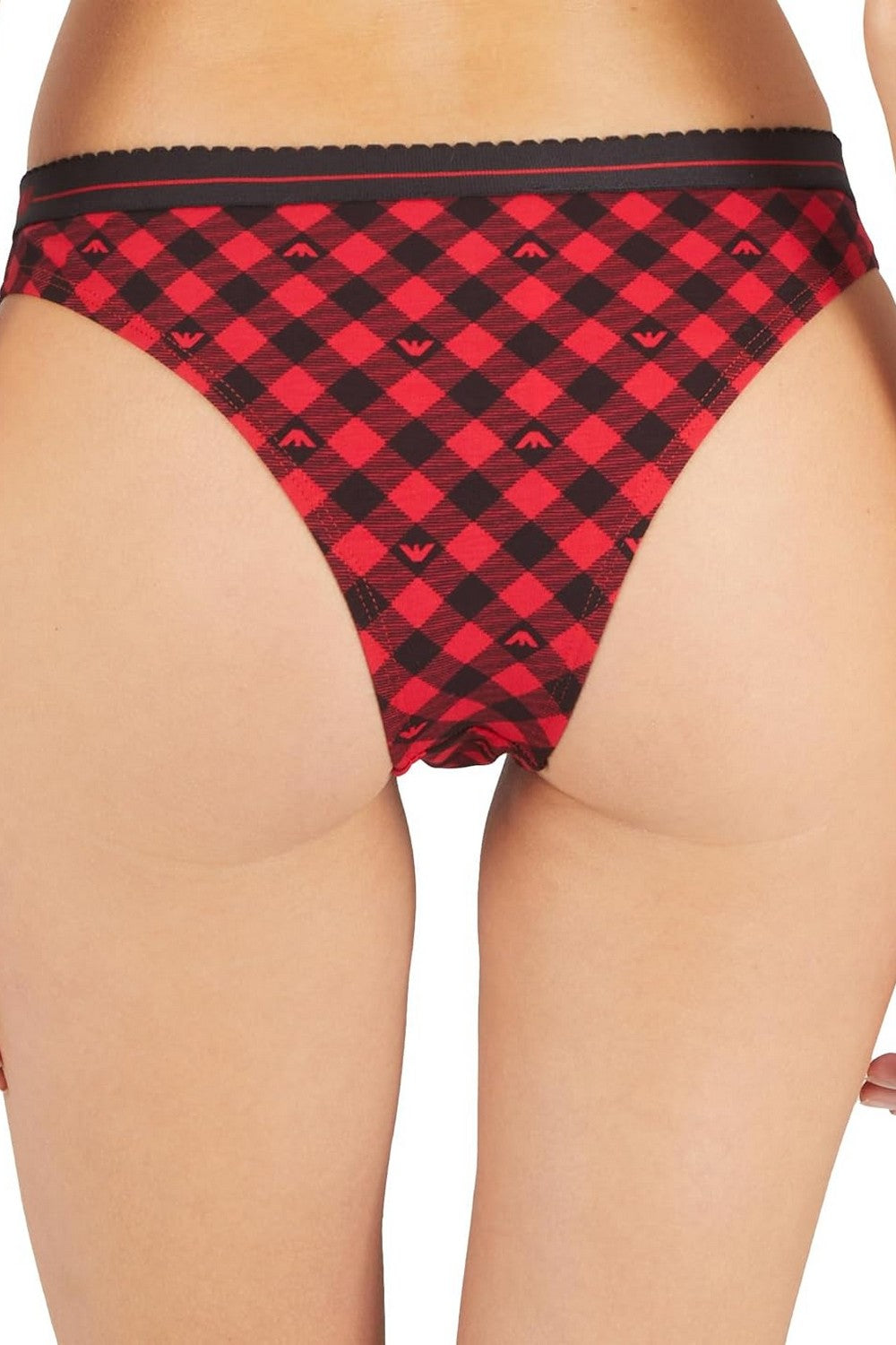 Бавовняні трусики бразиліана 491245383 (2 шт.) black/red