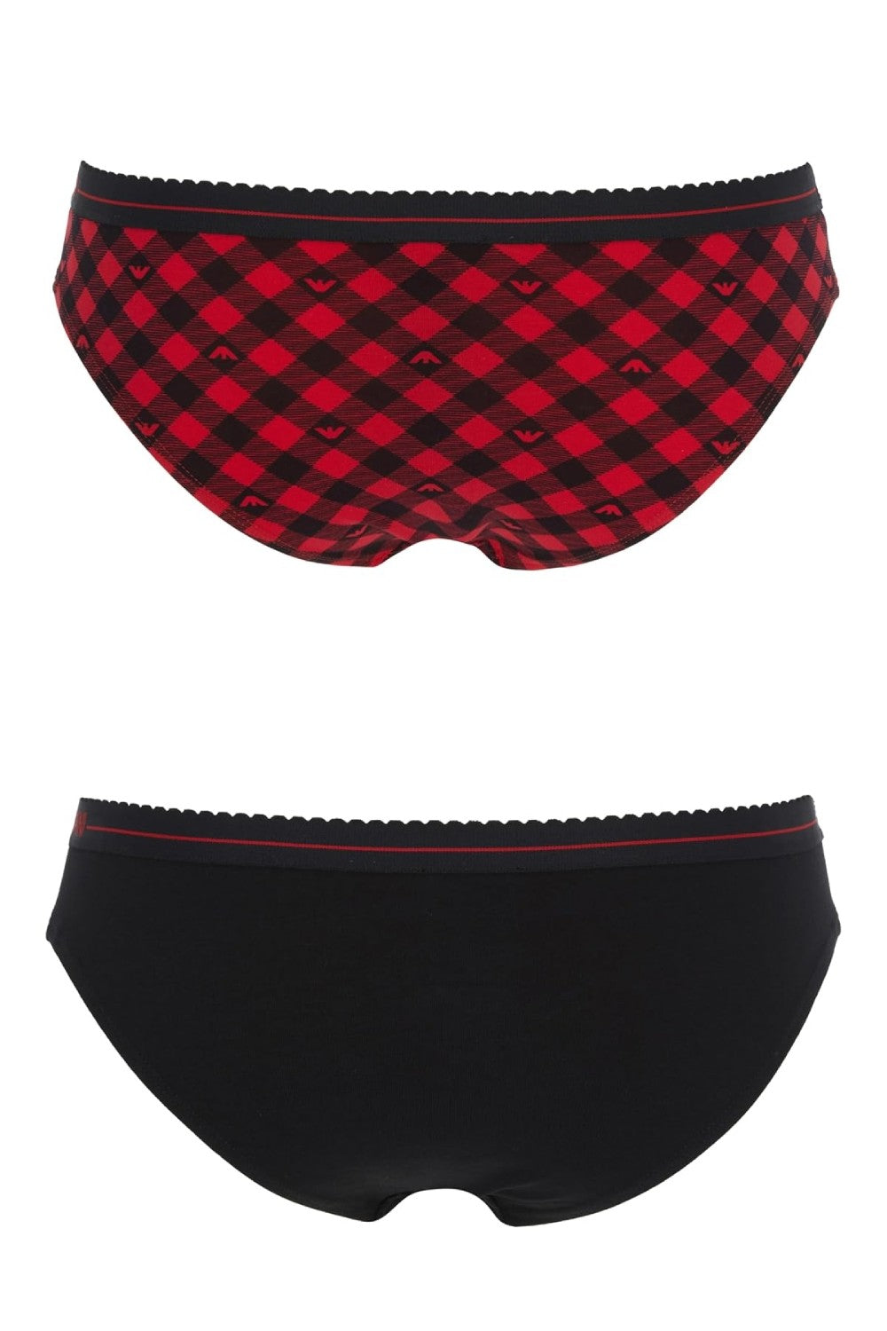 Бавовняні трусики брифи 74760867 (2 шт.) black/red