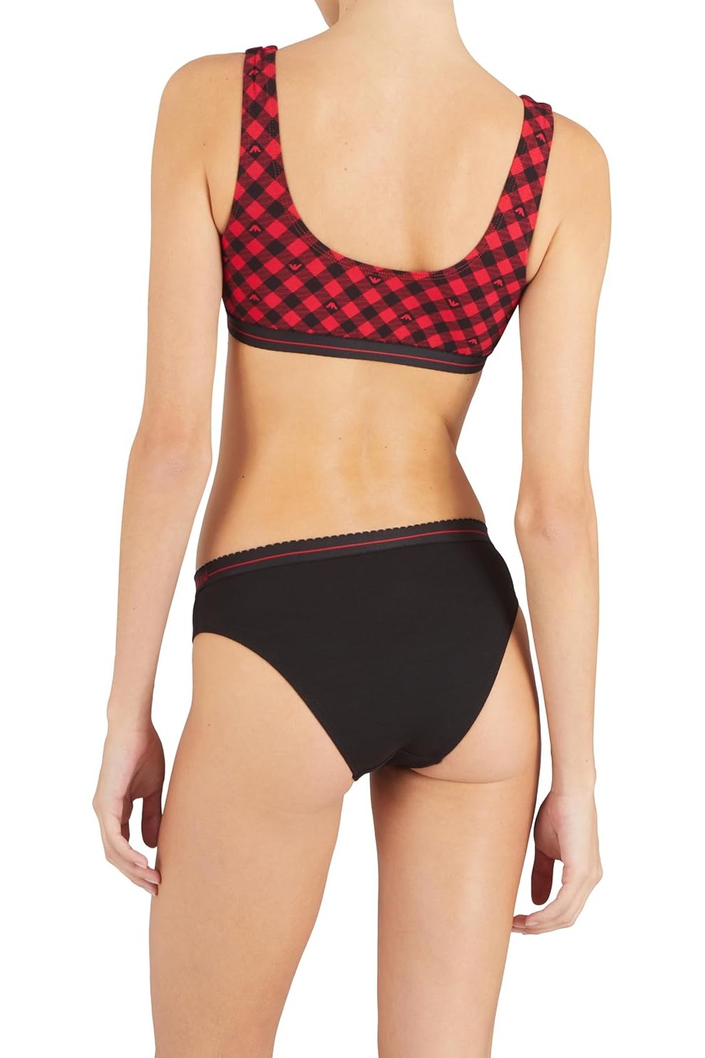 Бавовняні трусики брифи 74760867 (2 шт.) black/red