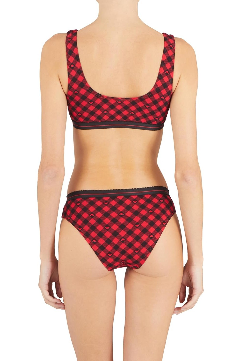 Бавовняні трусики брифи 74760867 (2 шт.) black/red