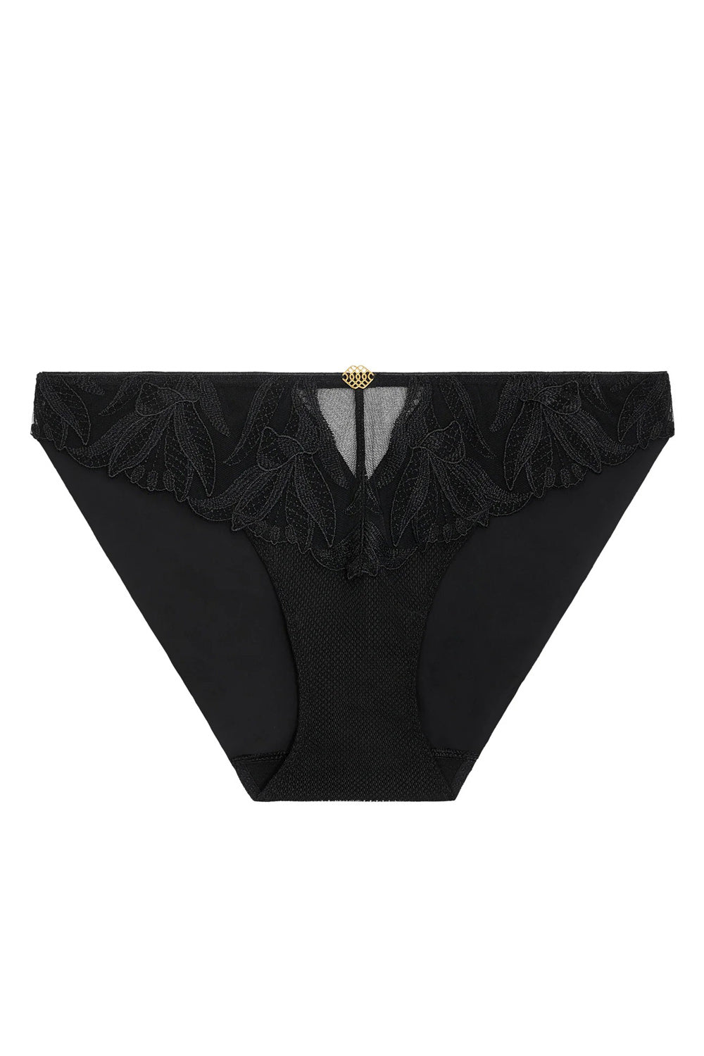Трусики слип с вышивкой 6B22 Sweet Euphoria black