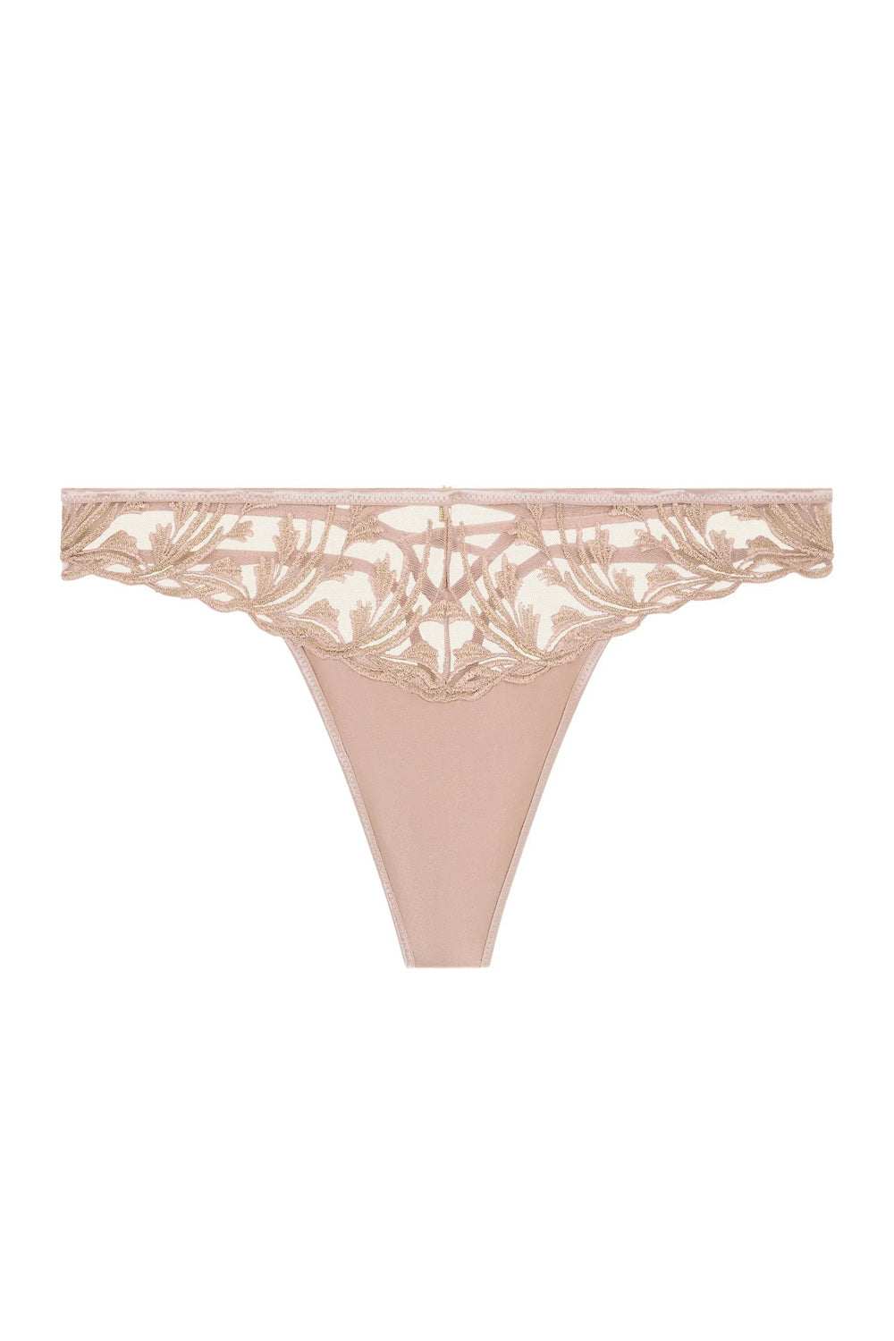 Трусики стринг с вышивкой 6D26 Cosmic Romance sand rose