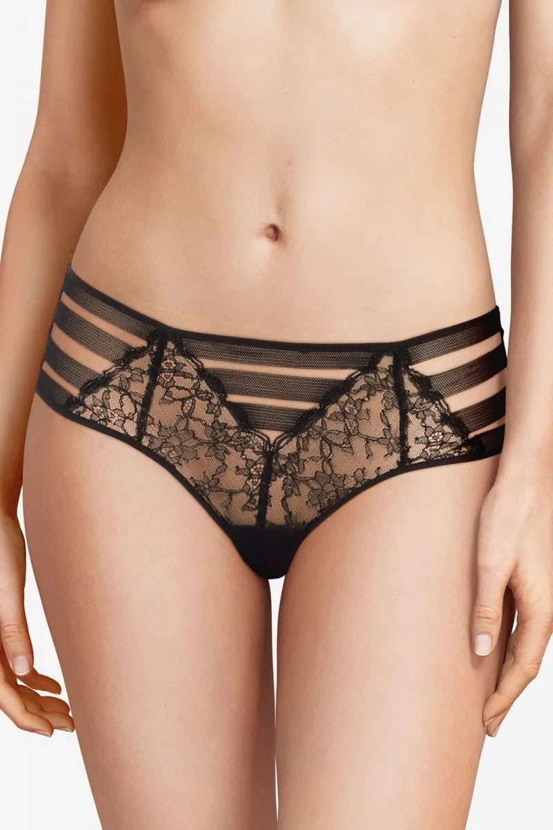 Шортики с кружевом 02E5 noir