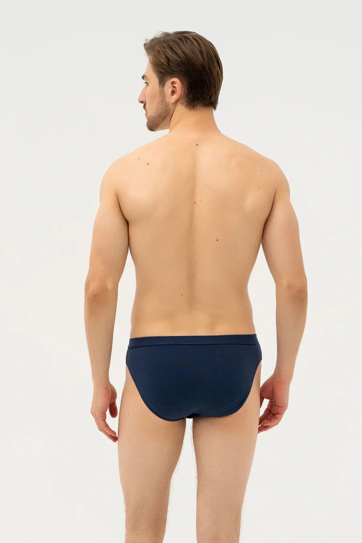 Мужские трусы слип из хлопка 226 Authentic mini dark blue