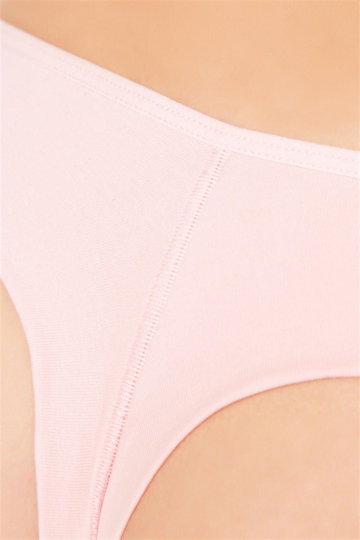 Хлопковые трусики стринг CH6042 pale pink