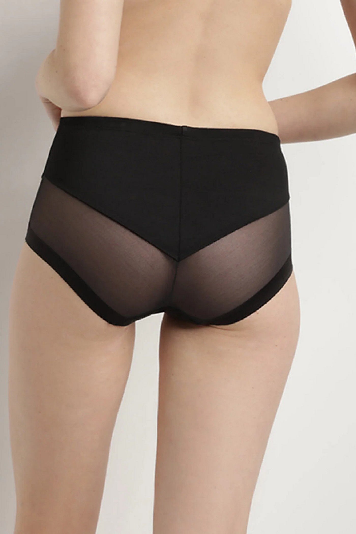 Трусики слип с микросеткой D09A1 Genrous noir