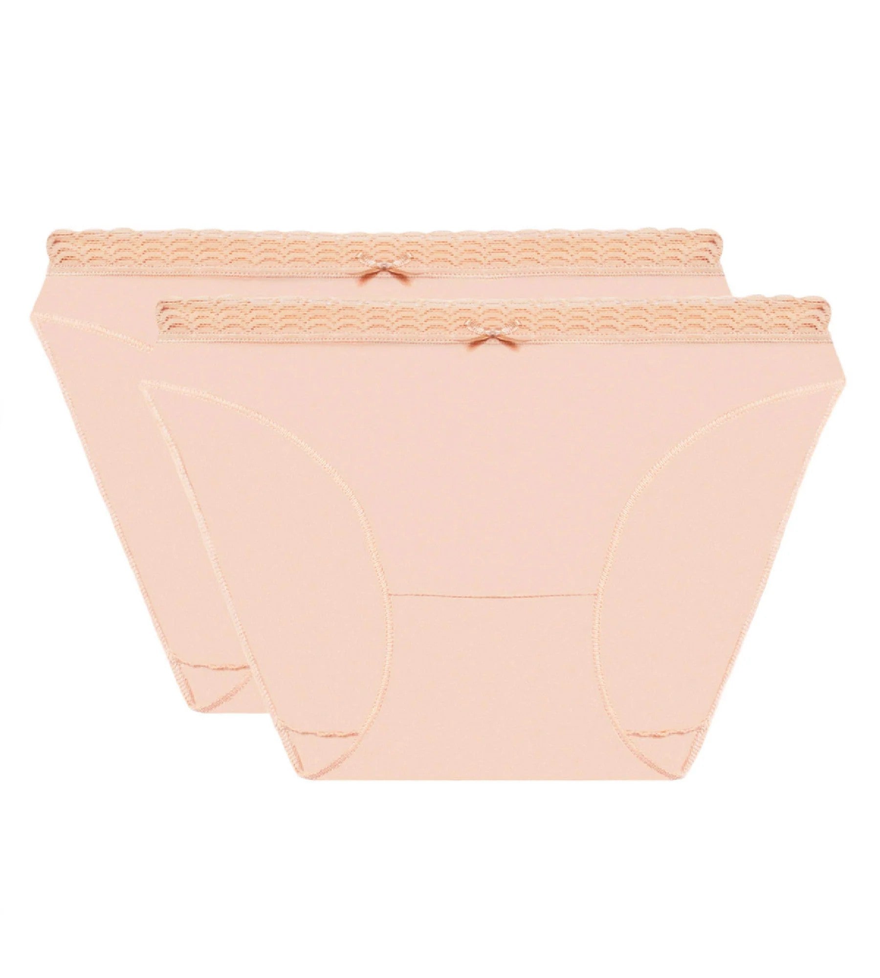 Трусики слип из хлопка D09AJ (2 шт) skin rose