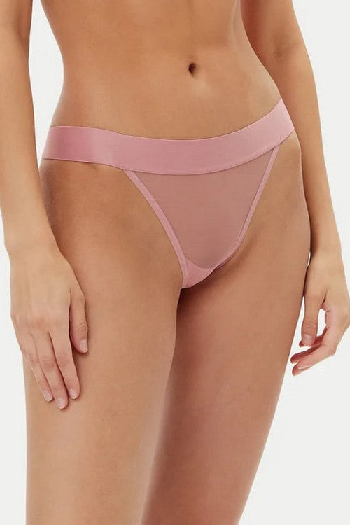 Трусики танга из микросетки DK8945 lilas