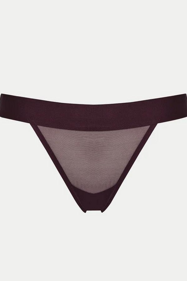 Трусики танга из микросетки DK8945 plum per