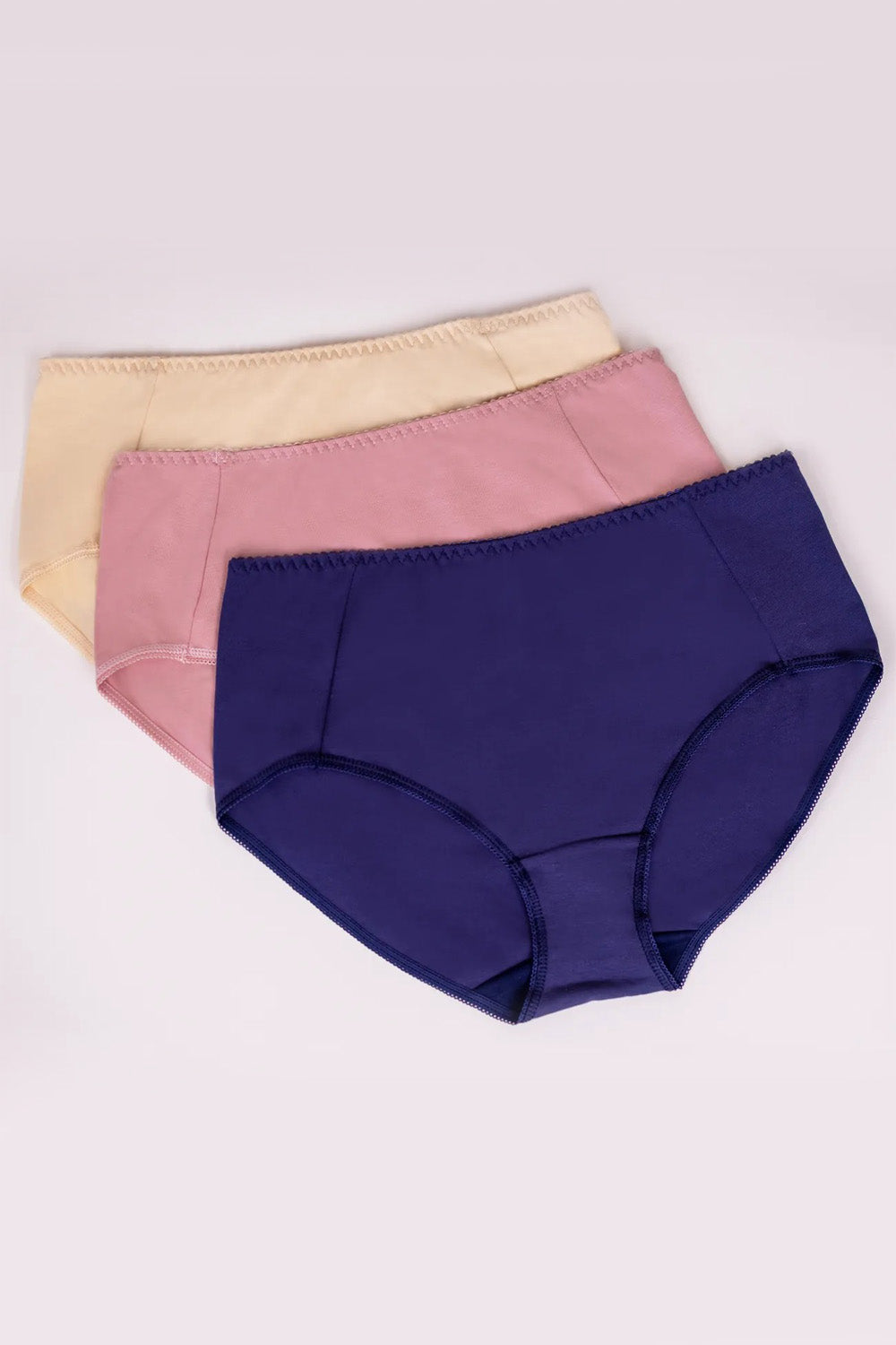 Бавовняні трусики сліпи 2503N (3 шт.) beige/lila/blue