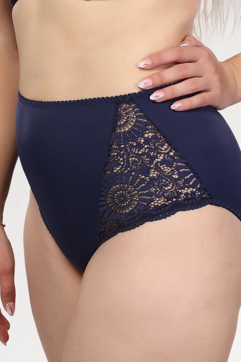 Трусики слип макси с кружевом 32
