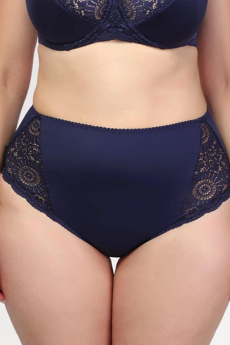 Трусики слип макси с кружевом 32