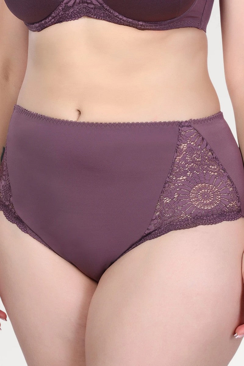 Трусики слип макси с кружевом 32