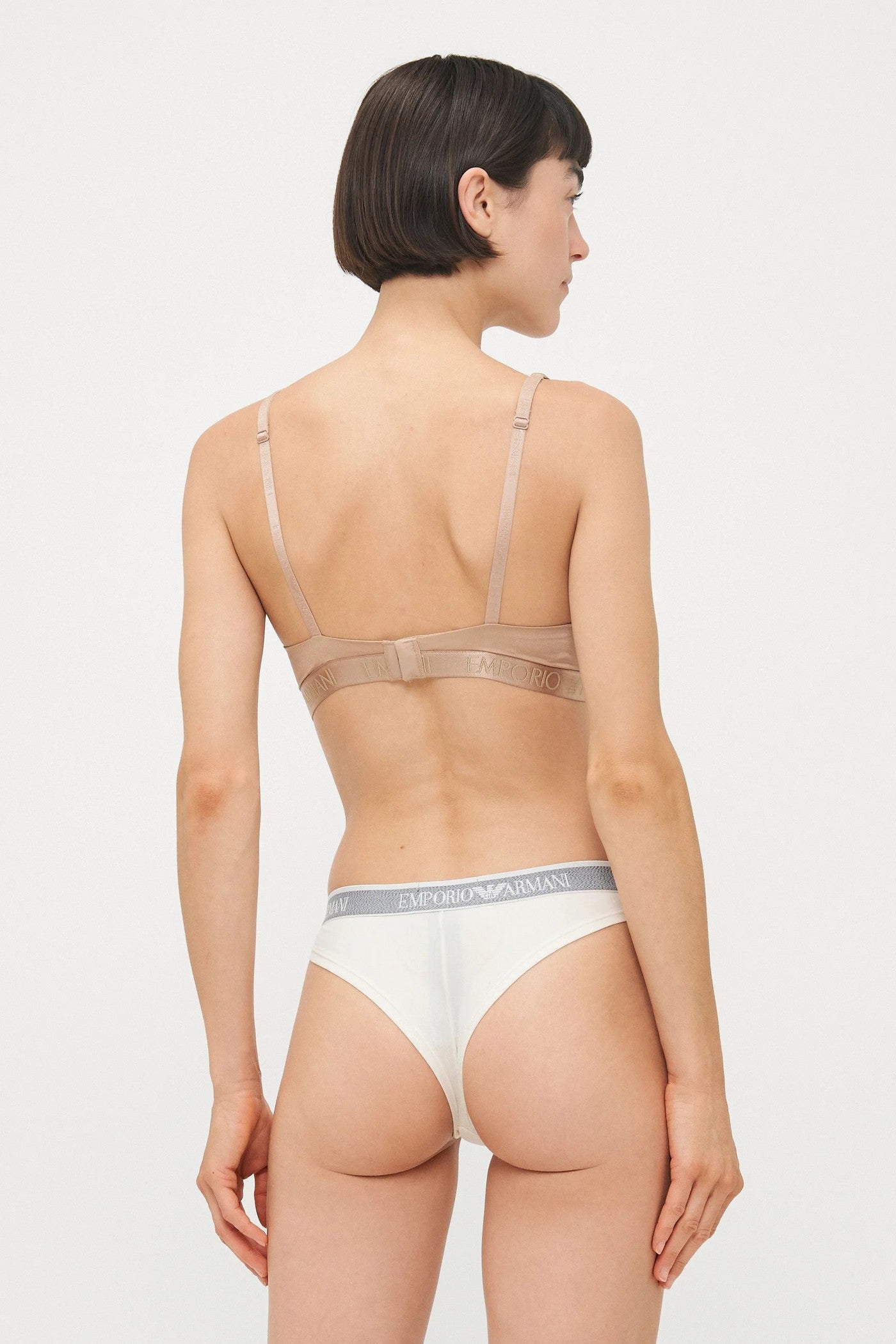Бавовняні бразиліана 34517064 (2 шт.) milk Emporio Armani вигляд ззаду