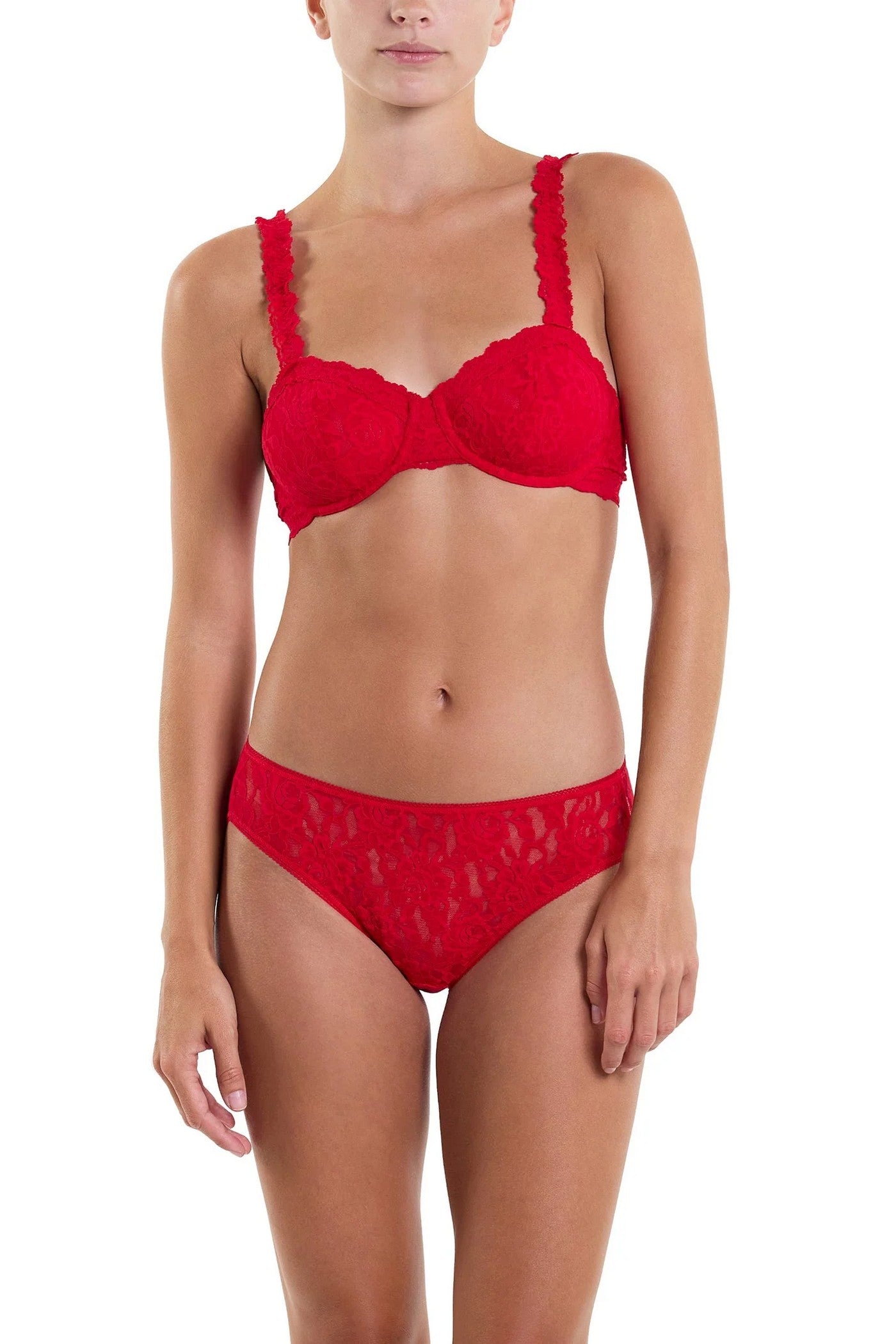 Кружевные трусики слип 482184 Signature Lace red