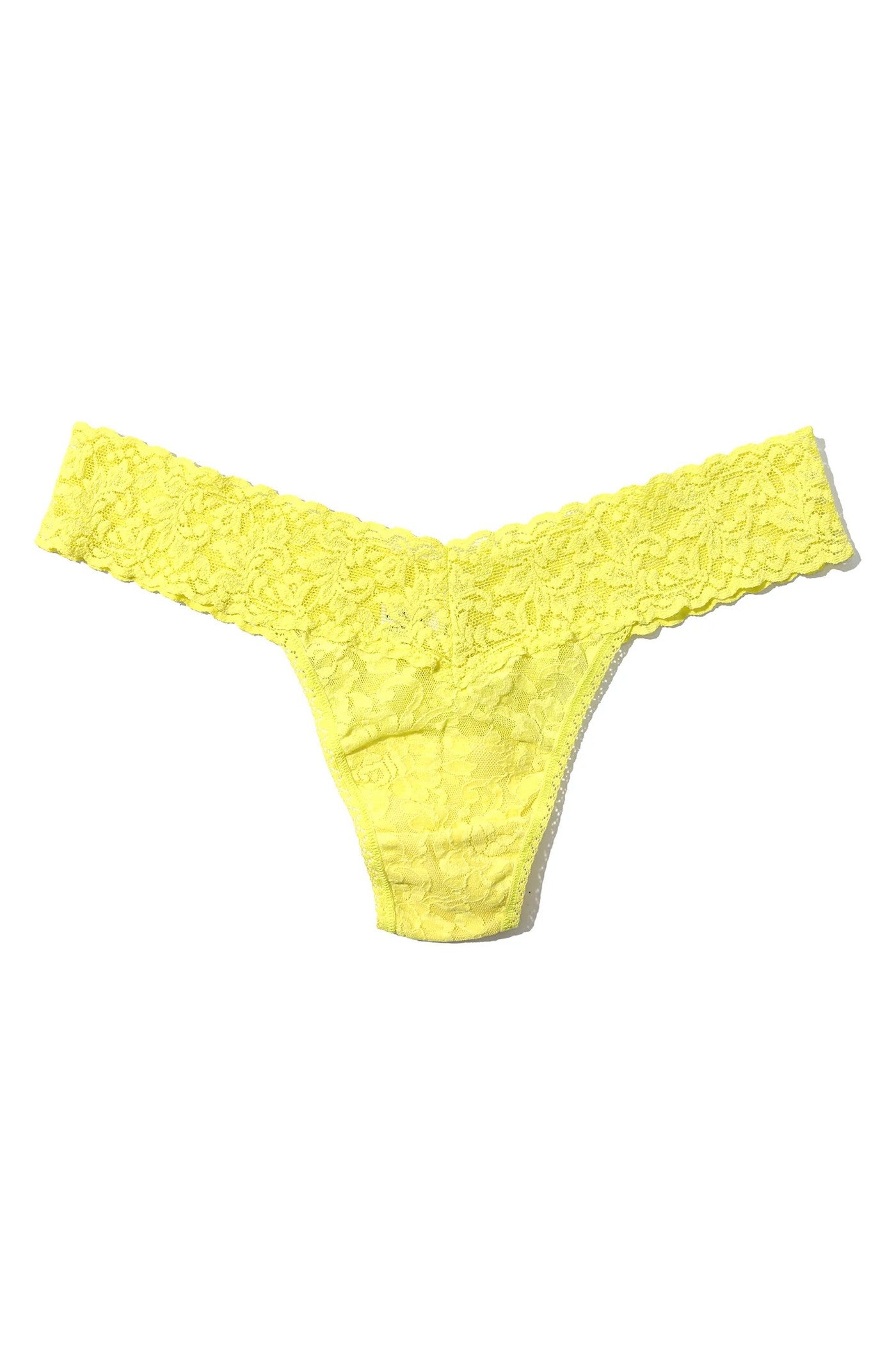Кружевные трусики стринг 4911P Signature Lace lemon meringue