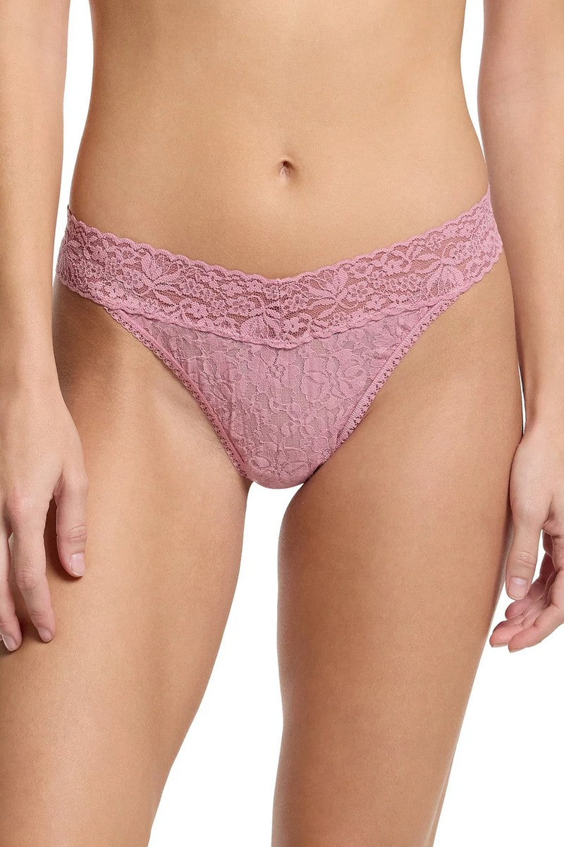 Кружевные трусики стринг 5B1102 Flora Lace mauve orchid