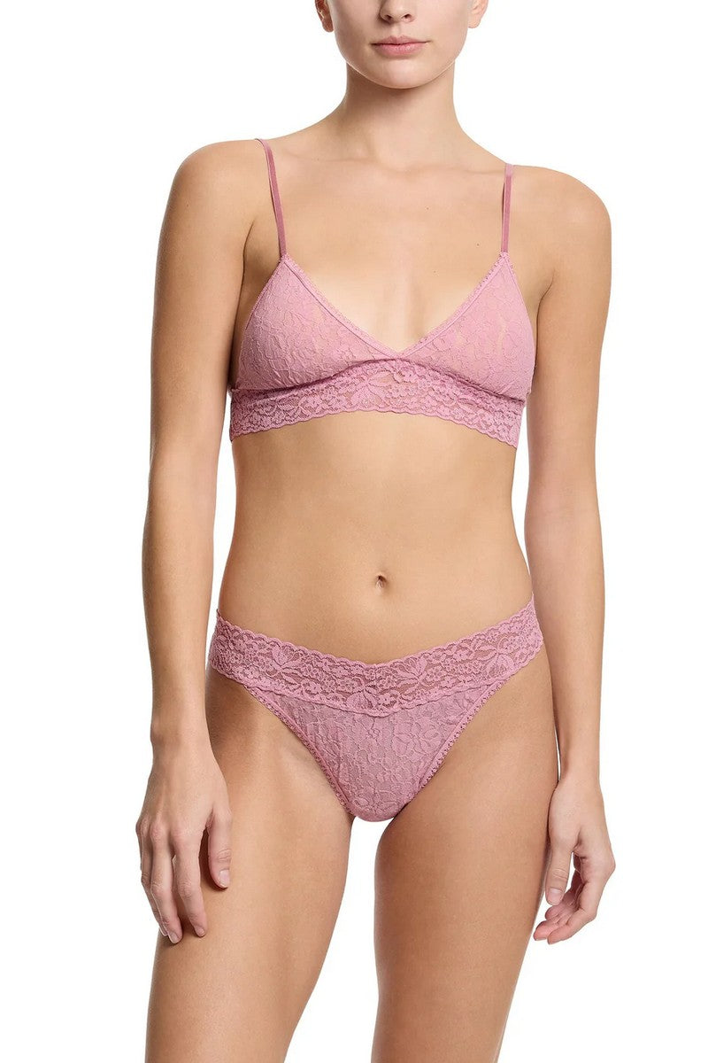 Кружевные трусики стринг 5B1102 Flora Lace mauve orchid