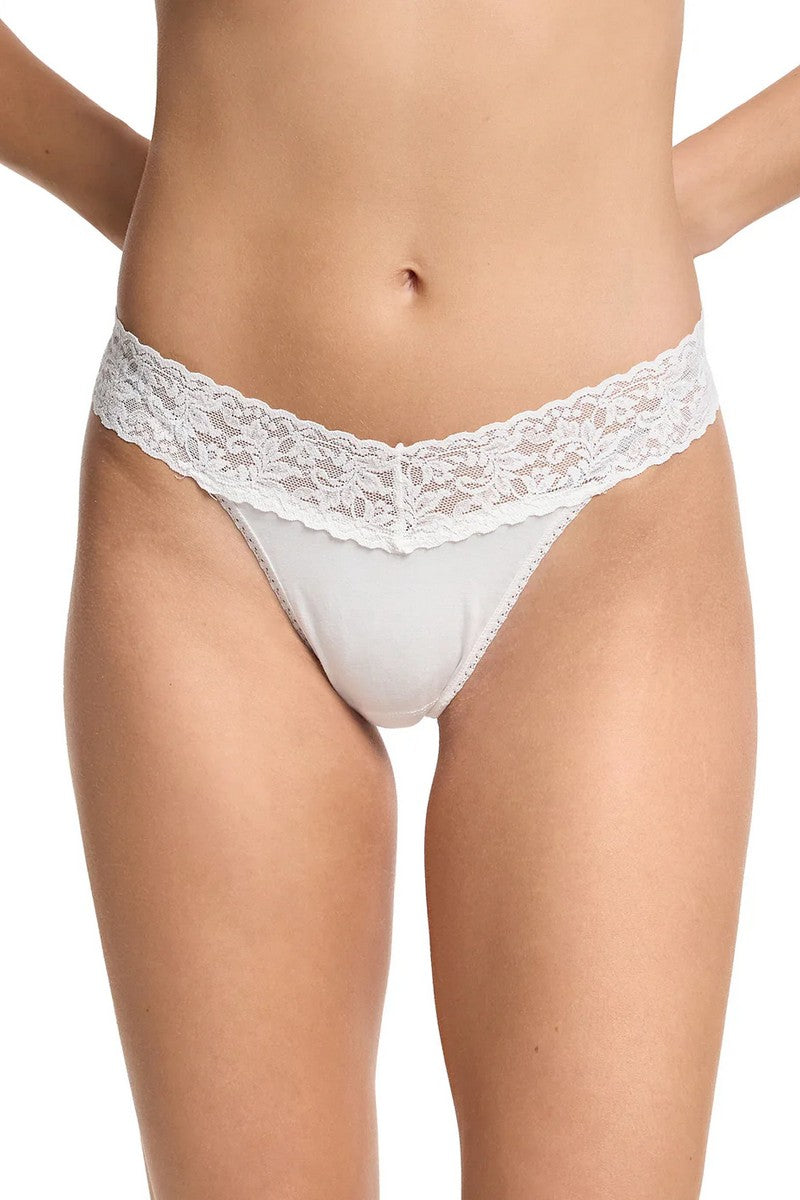 Хлопковые трусики стринг 891801 Cotton white