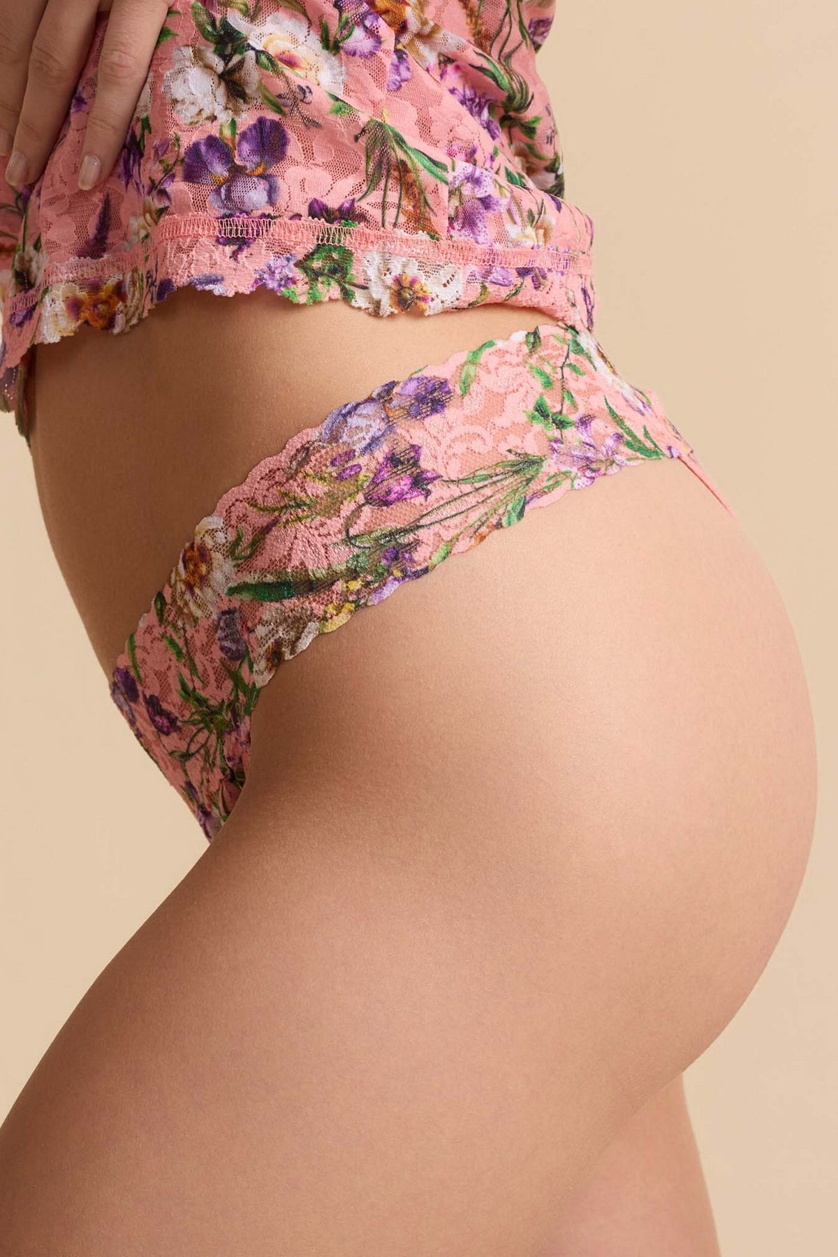 Мереживні трусики стрінги PR4811 fawning flora Hanky Panky вигляд збоку