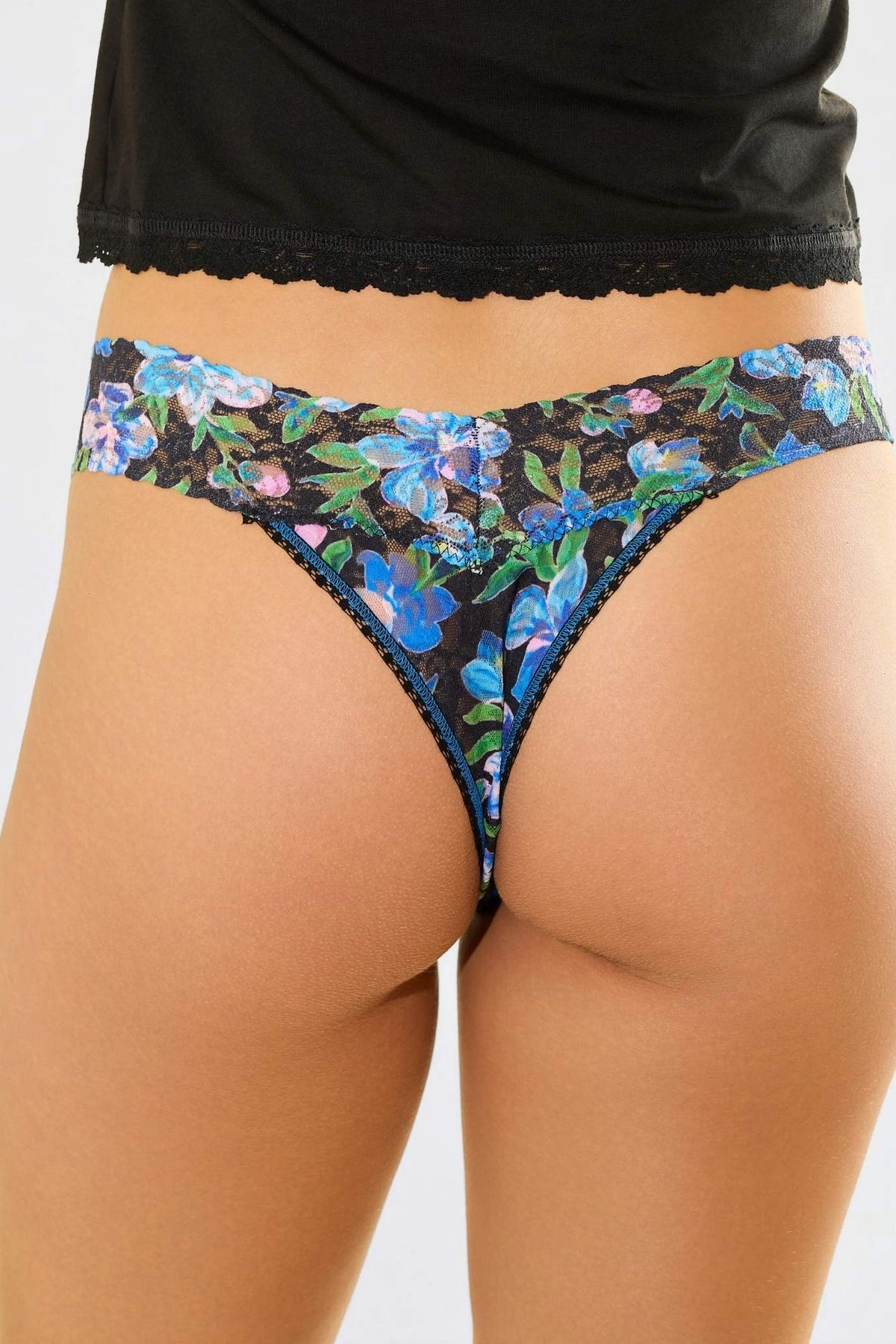 Мереживні трусики стрінги PR4811 ocean blooms Hanky Panky вигляд ззаду