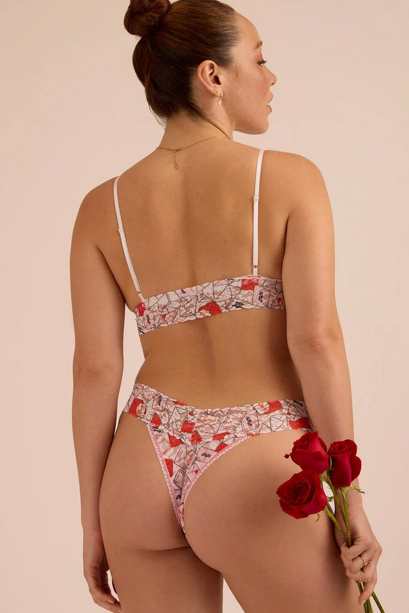 Кружевные трусики стринг PR4811 with love