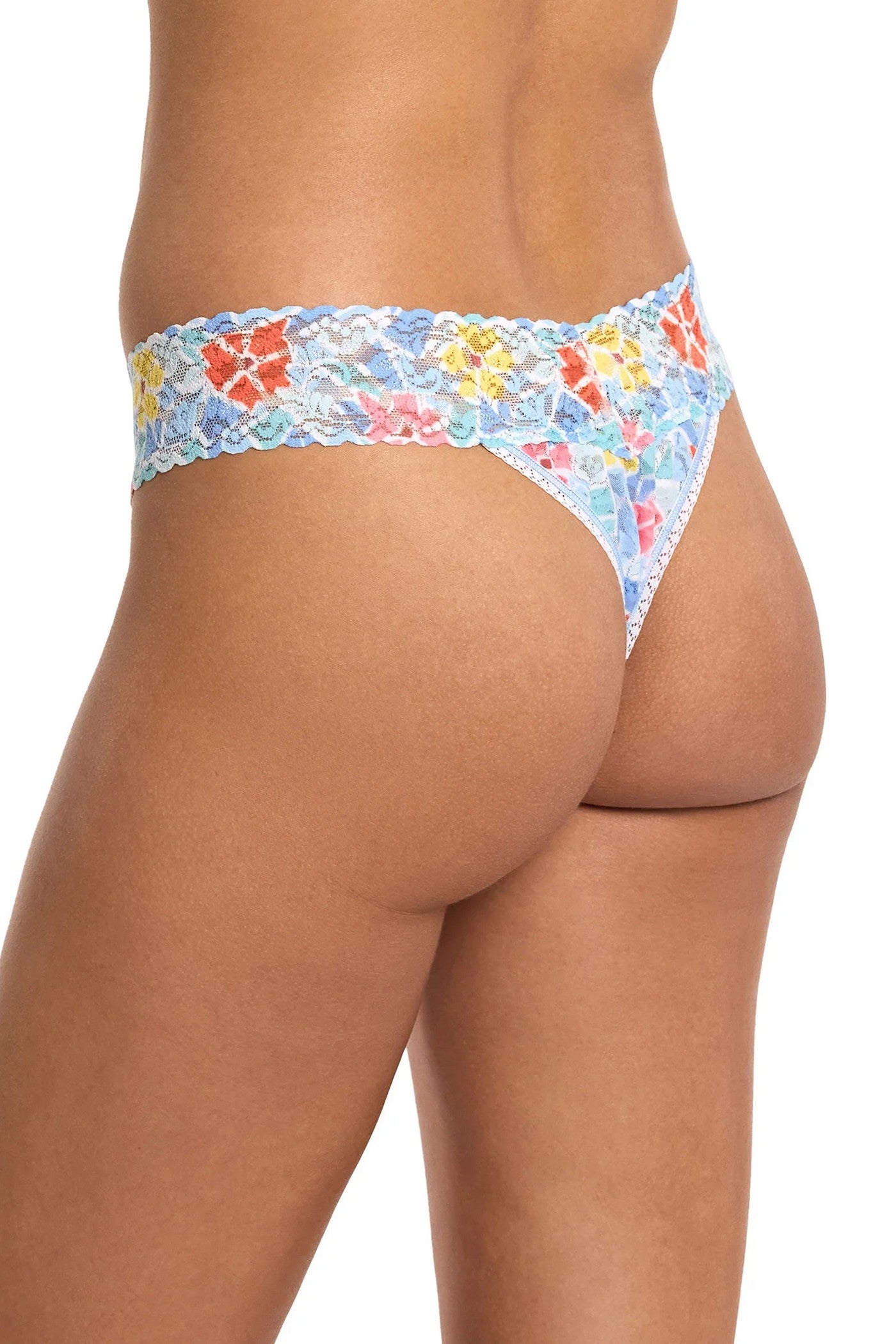 Кружевные трусики стринг PR4811P floral mosaic