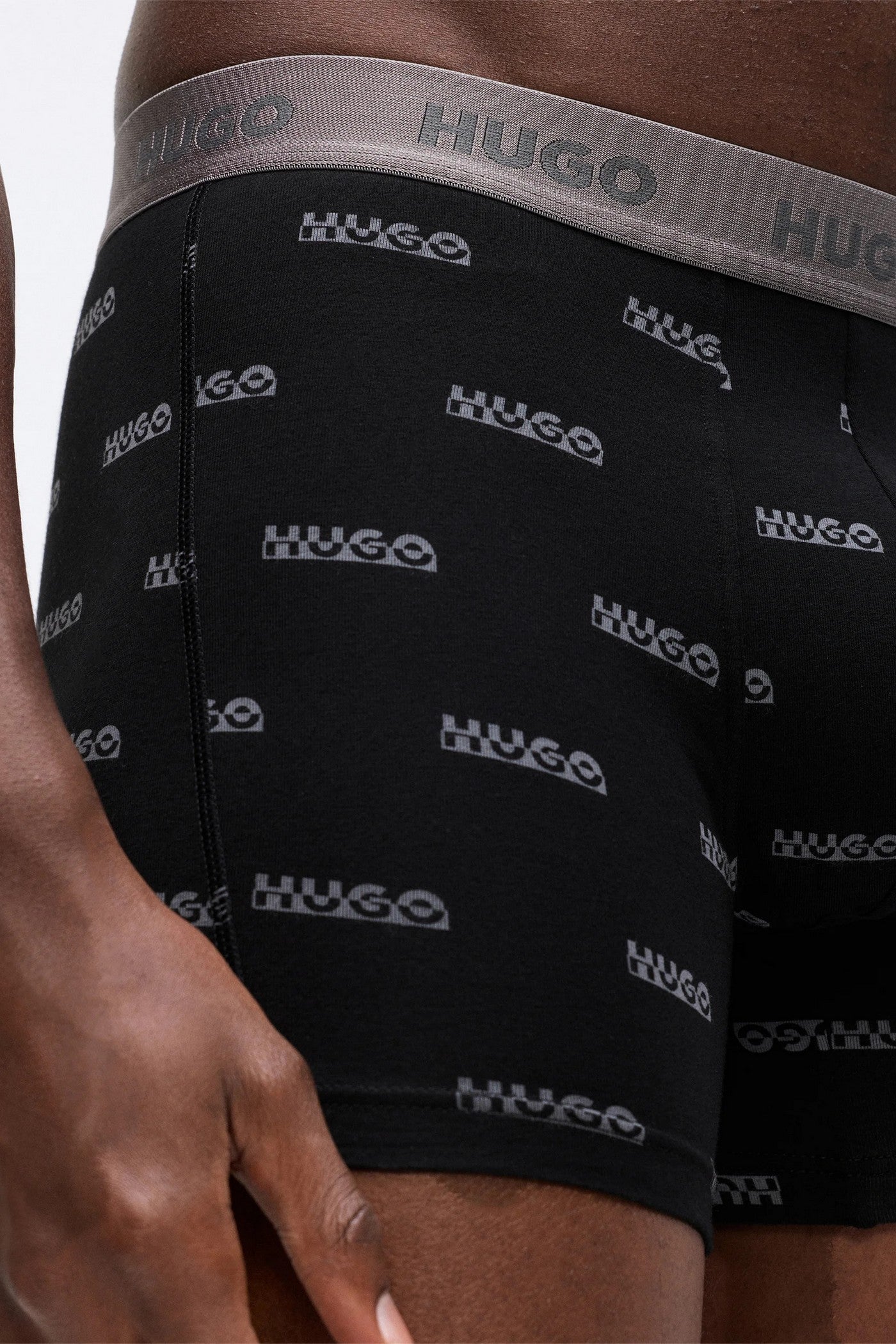 Чоловічі труси шорти 784588723 (3 шт.) black/gray Hugo Boss