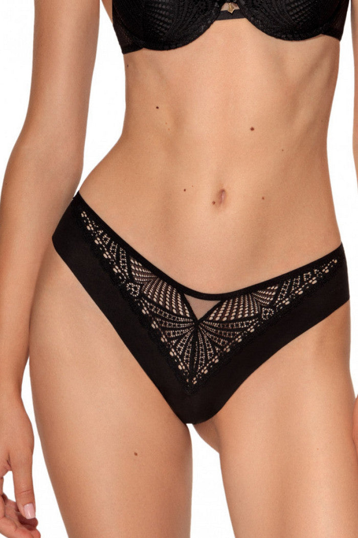 Бесшовные трусики бразилиана 2228/32 Erika black