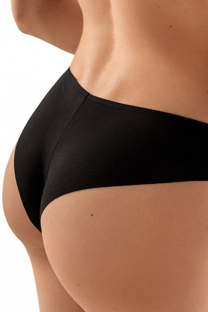 Безшовні трусики бразиліана 2239/32 Liwia black