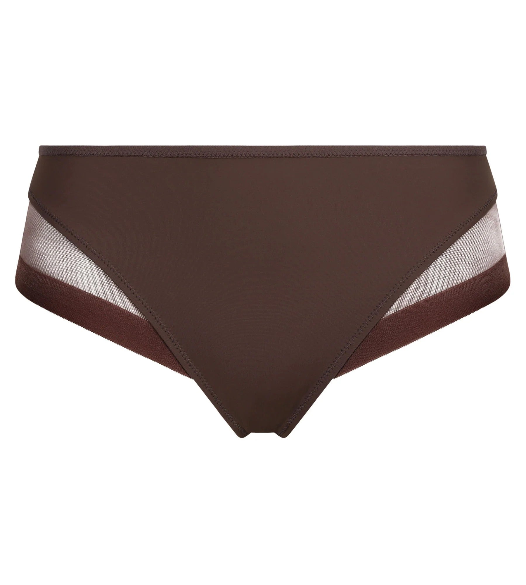 Трусики слип с микросеткой D0A63 Generous marron