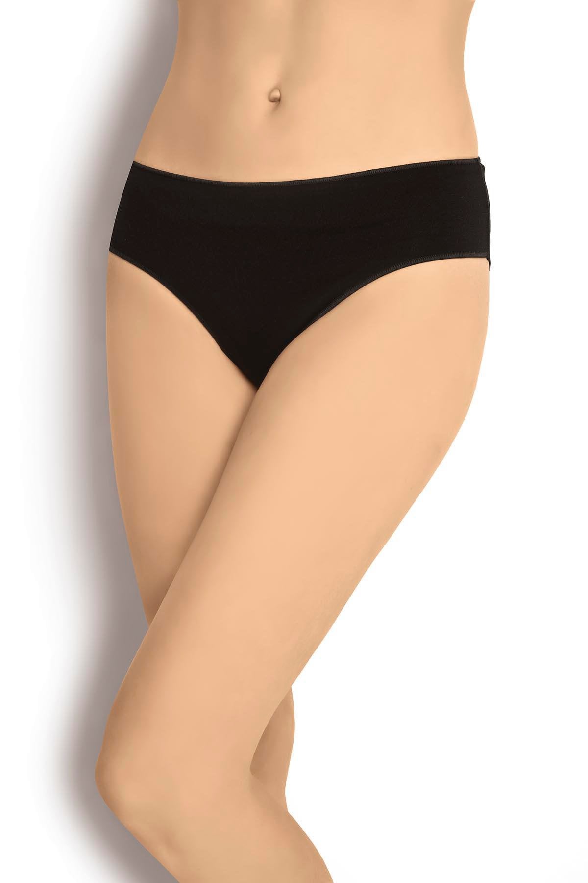 Хлопковые трусики слип 681 black