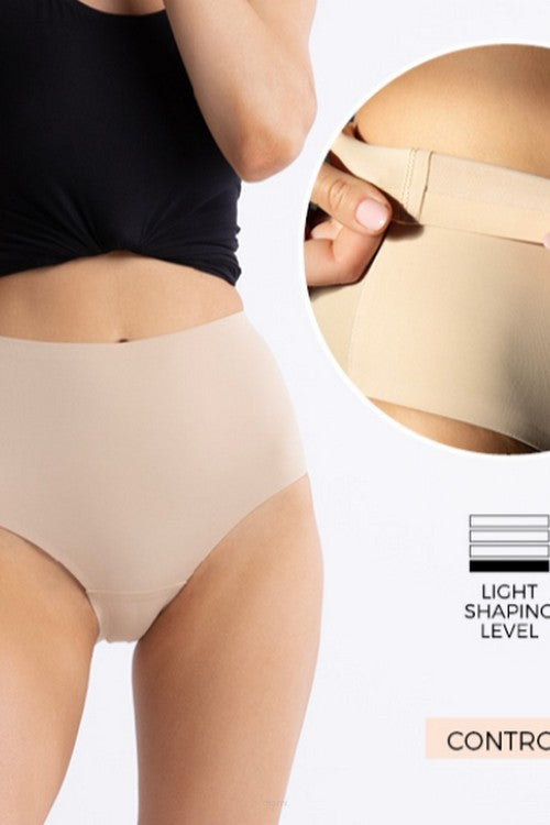 Высокие трусики слип Amber Maxi beige