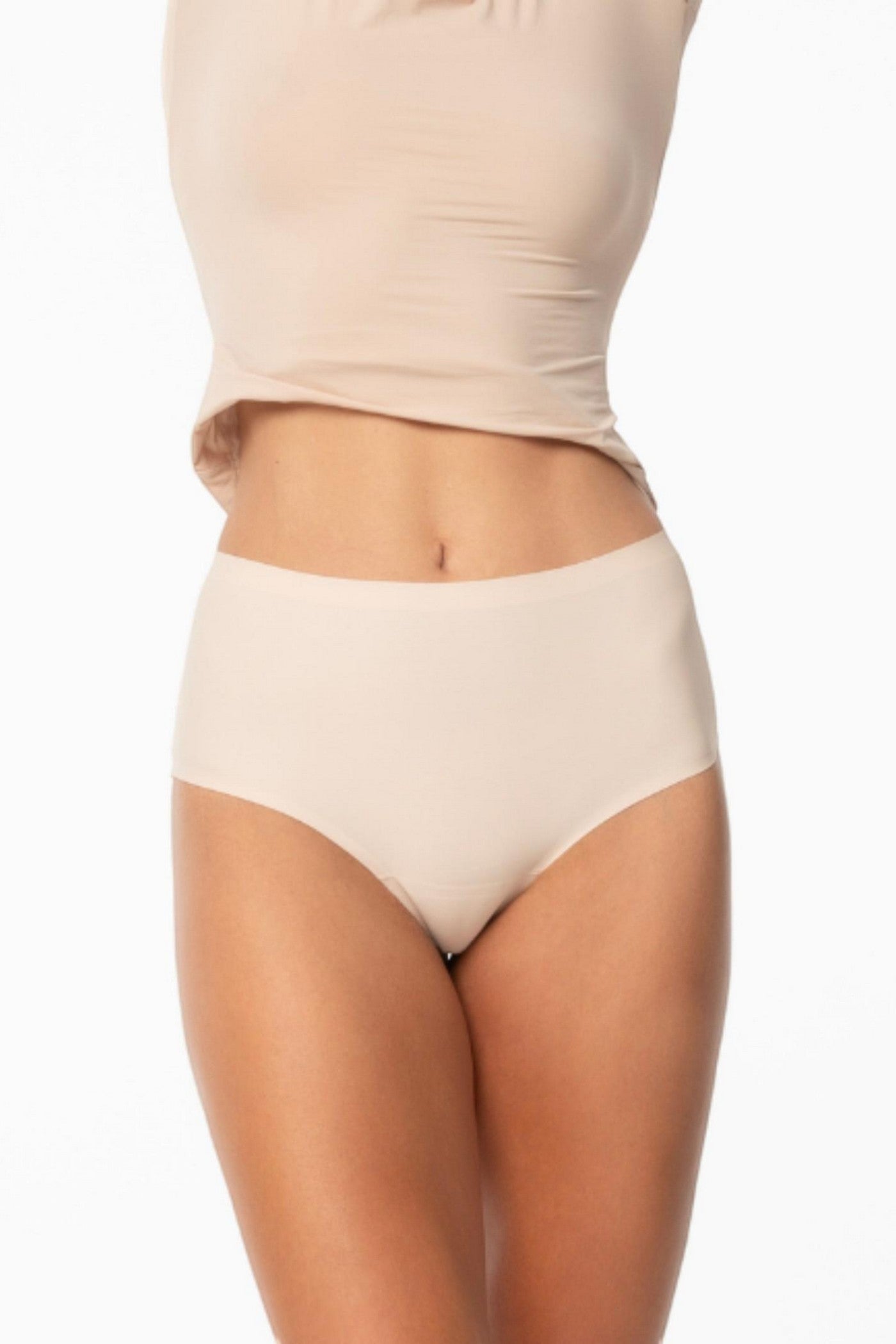 Бесшовные трусики бразилиана Joy Maxi beige