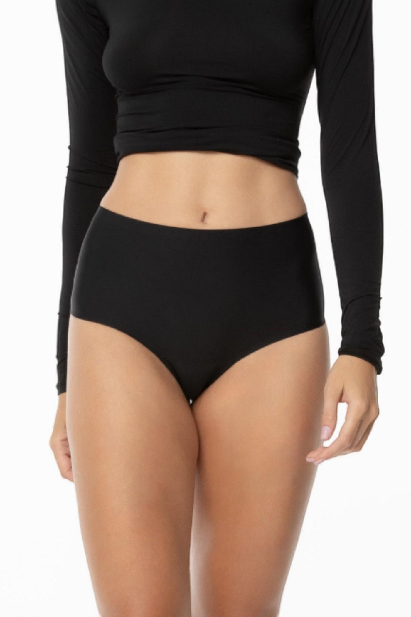 Бесшовные трусики бразилиана Joy Maxi black