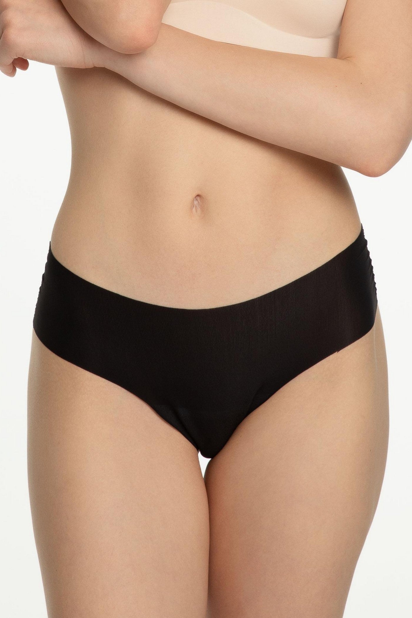 Бесшовные трусики слип Mousse black