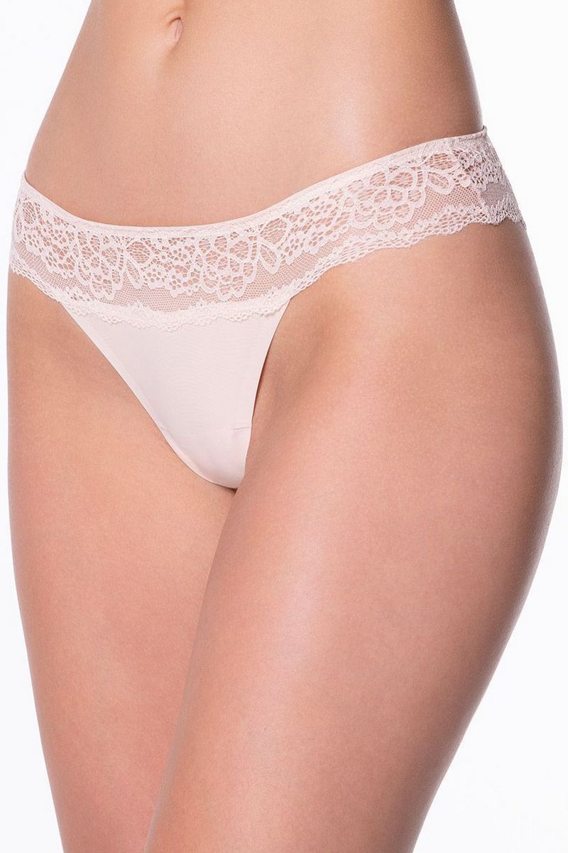 Мереживні трусики бразиліана Salsa beige