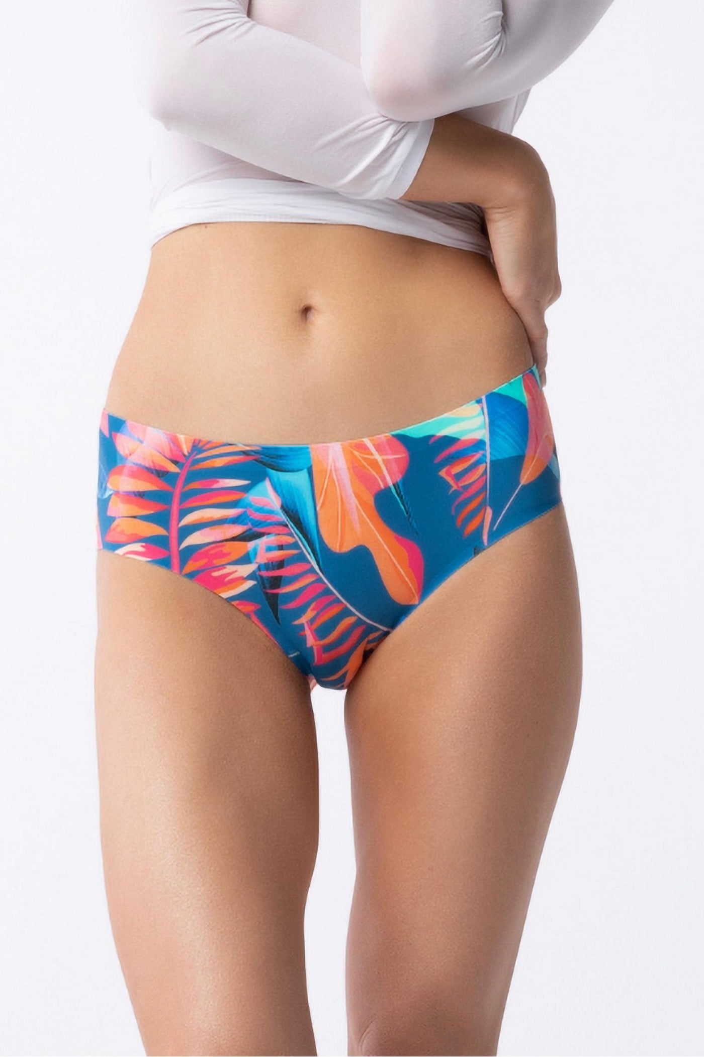 Бесшовные трусики слип Simple Classic Jungle