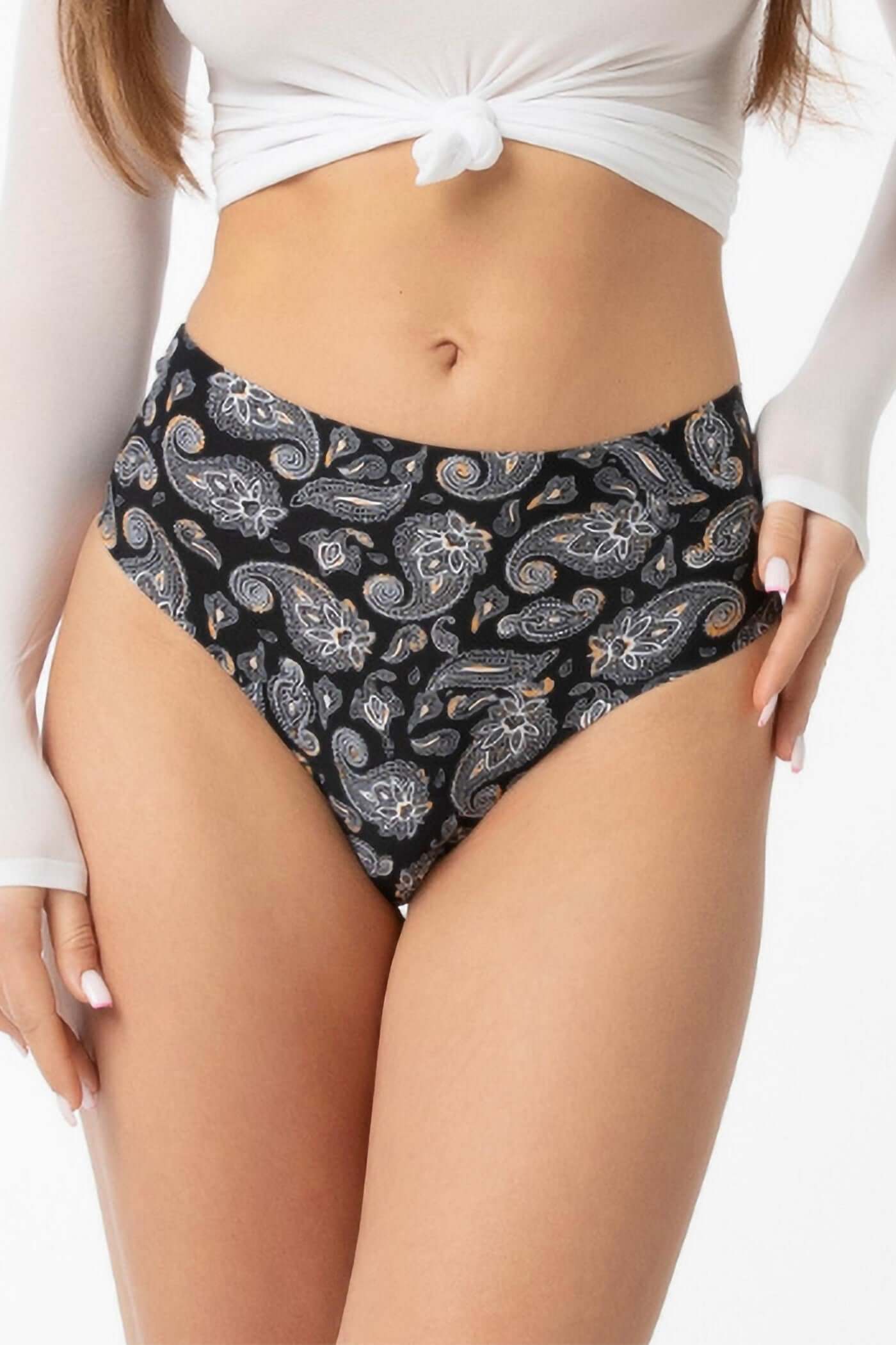 Бесшовные трусики стринг Simple String Maxi Paisley