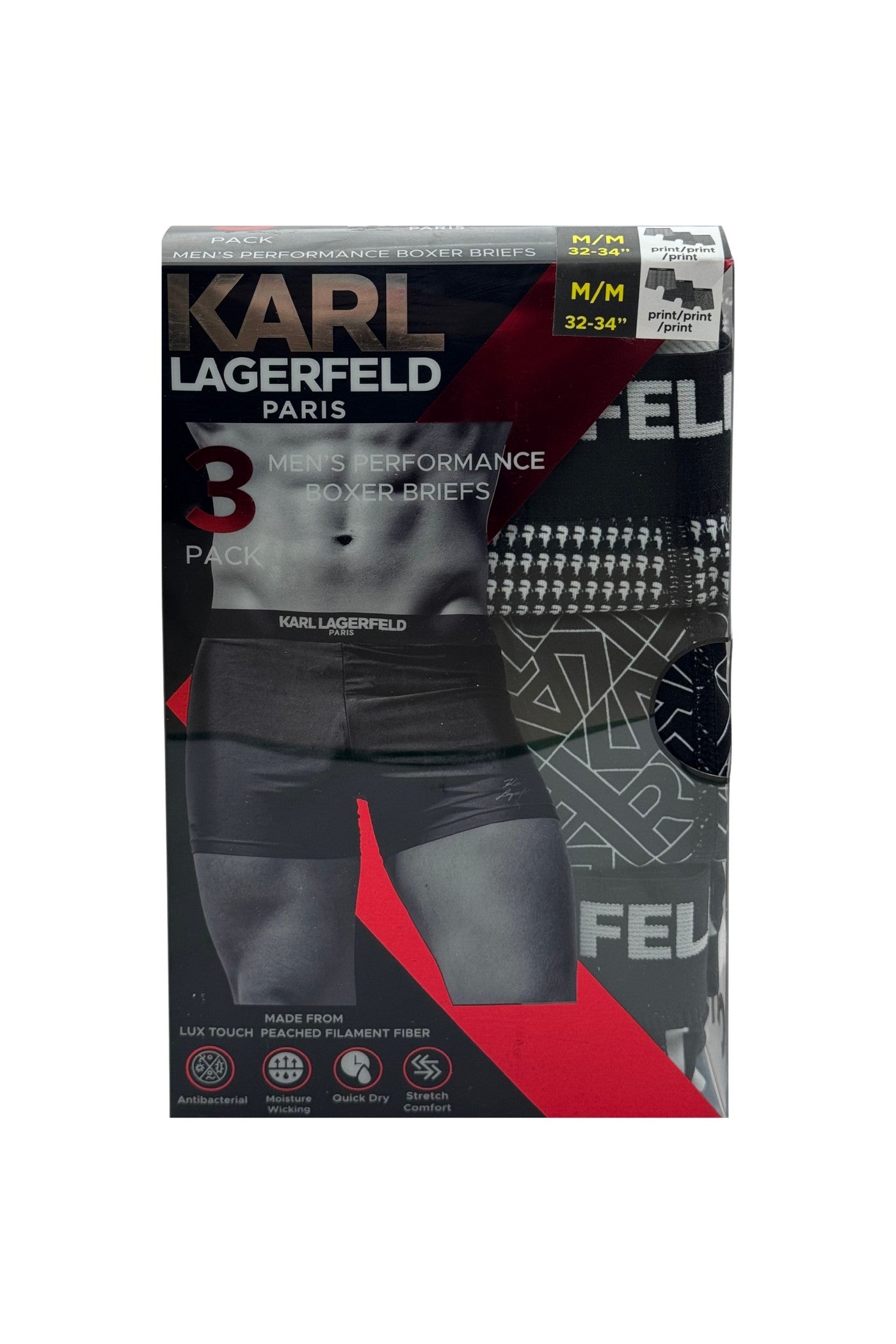 Набор мужских трусов 69020866 (3 шт.) black/white