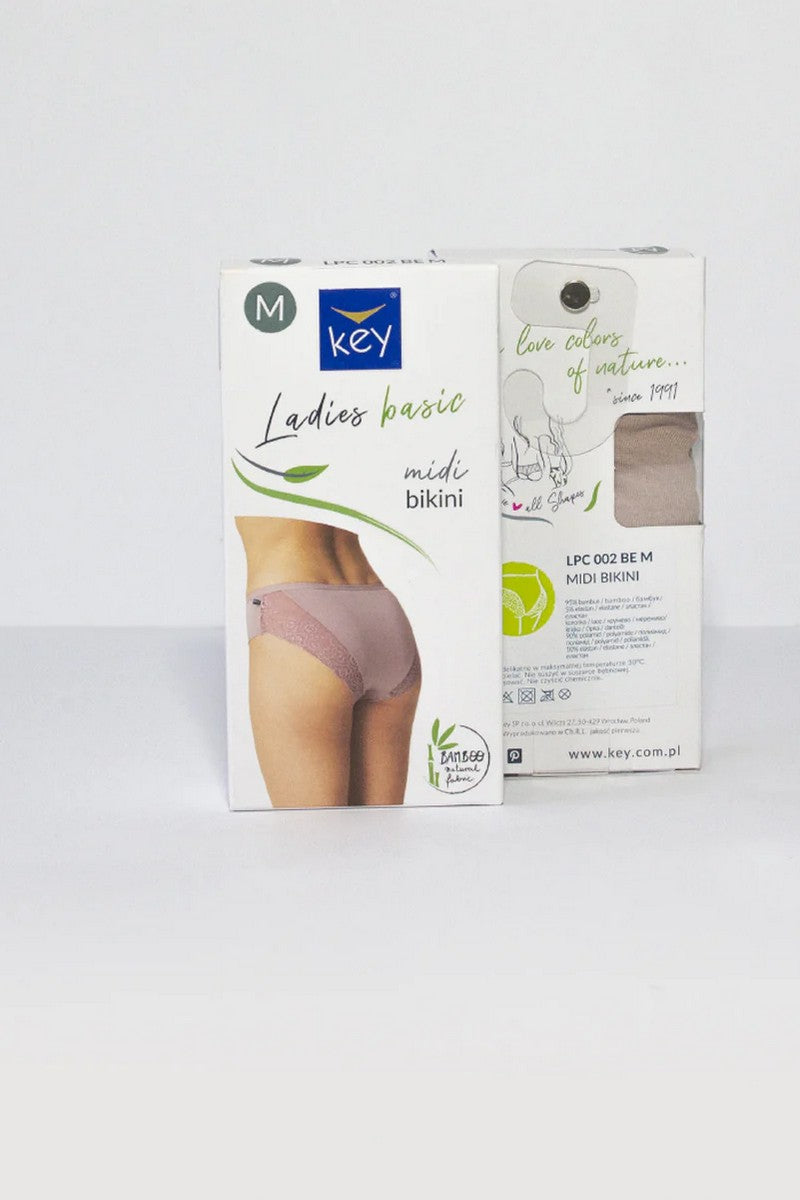 Трусики слип из бамбука LPC 002 beige