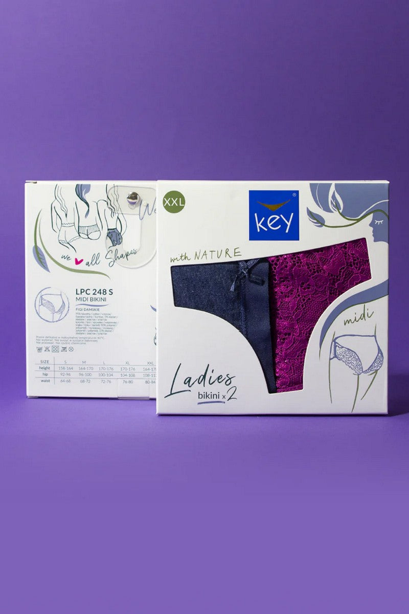 Хлопковые трусики слип LPC 248 (2 шт.) multi