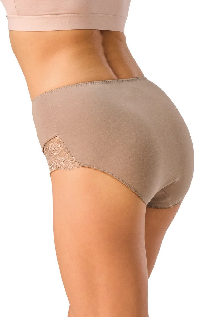 Хлопковые трусики слип LPF 111 (2 шт.) brown