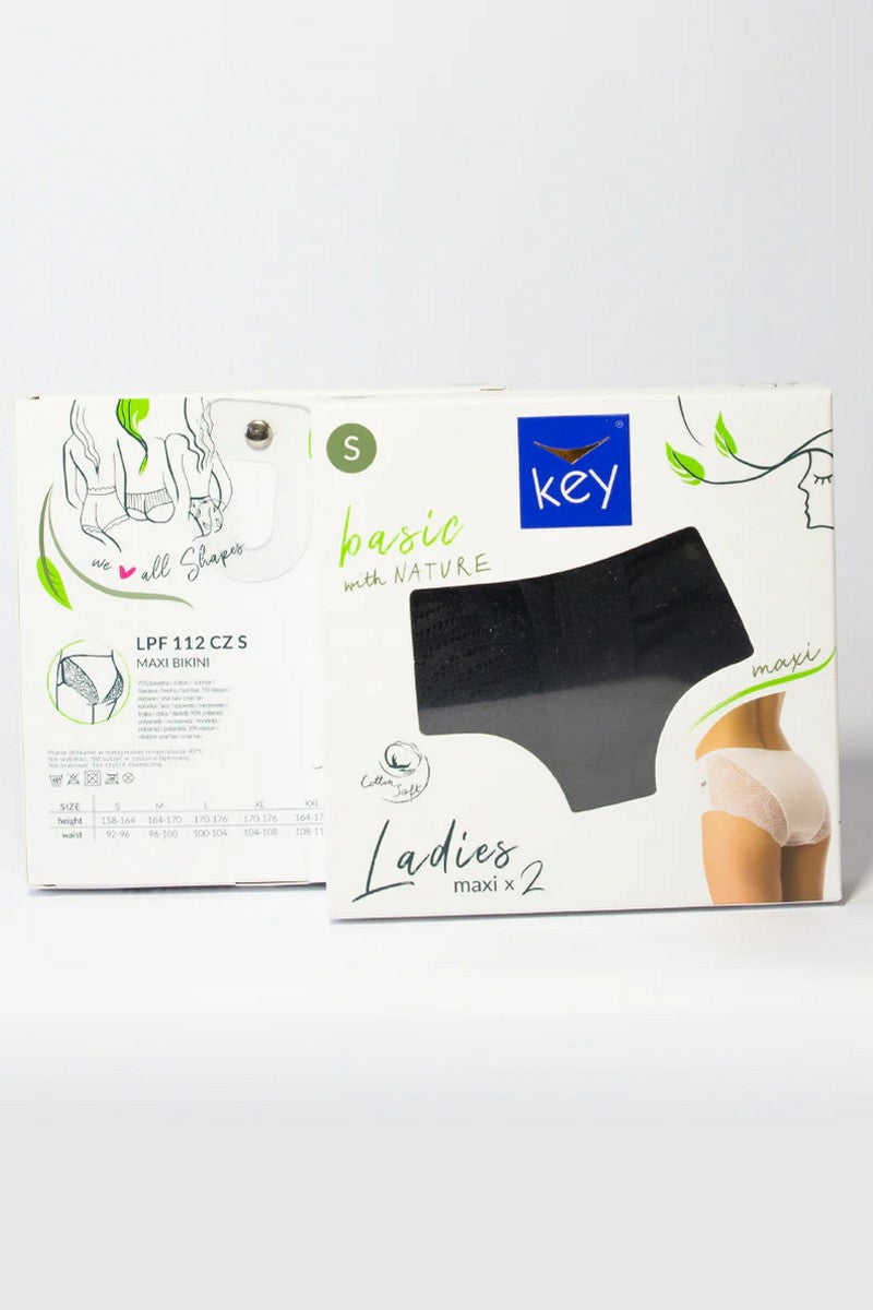 Бавовняні трусики сліпи LPF 112 (2 шт.) black