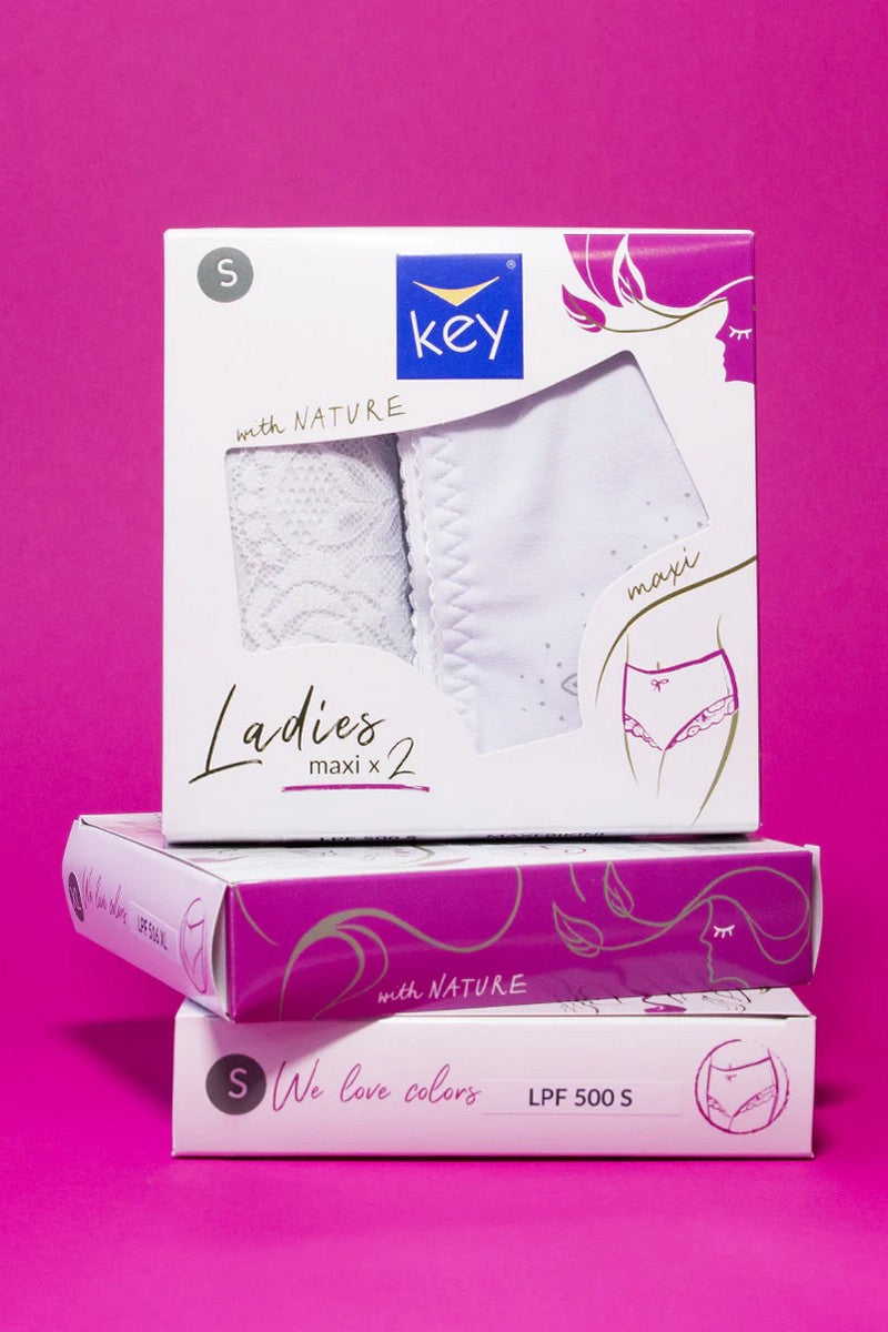 Хлопковые трусики слип LPF 500 (2 шт.) cream