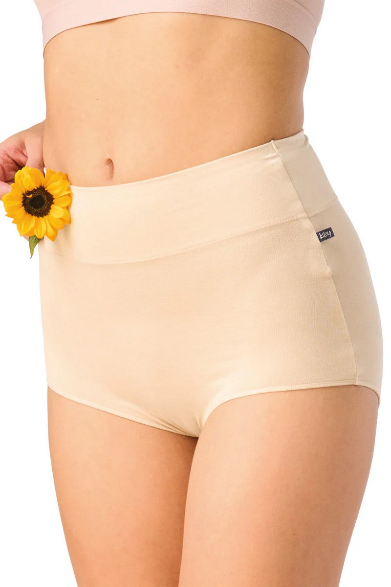 Высокие трусики слип LPM 001 beige