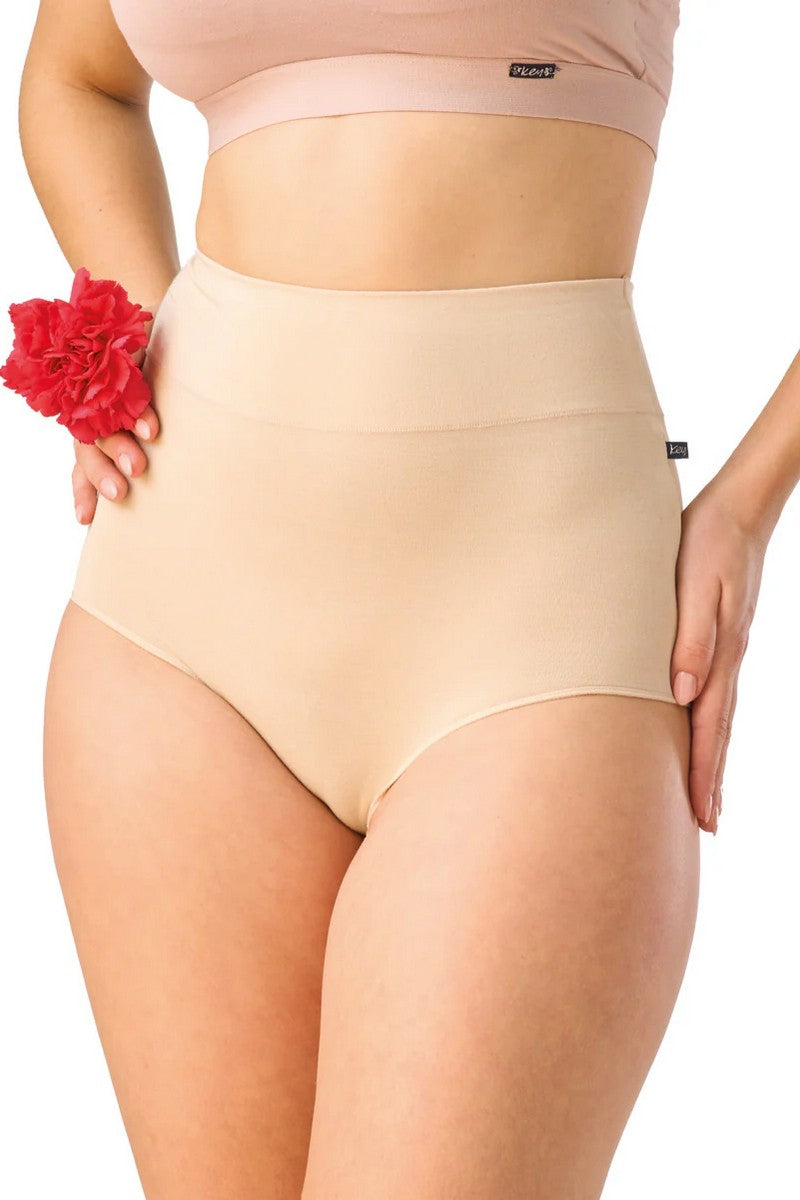 Высокие трусики слип LPM 001 beige