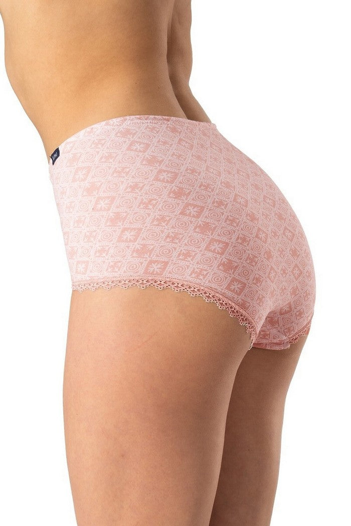 Трусики слип из хлопка LPM 731 B25 beige/black (2 шт.)